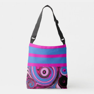 Abstract Pink Swirls Shoulder Bag