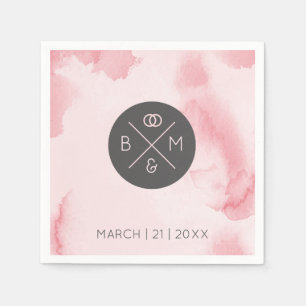 Abstract Pink Watercolor   Napkins