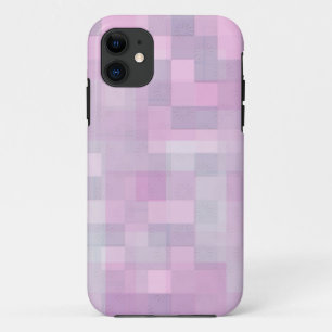 Abstract Pink White Grey Mosaic Pattern Case-Mate iPhone Case