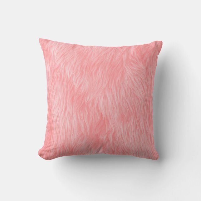 Abstract Pink wool , fabric background Cushion (Front)