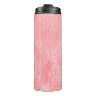 Abstract Pink wool , fabric background Thermal Tumbler