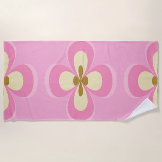 Abstract Pinks Art Beach Towel