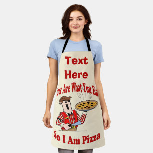 Abstract Pizza Design add text, Apron