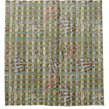 Abstract Plaid Geometric Grid Pattern Art