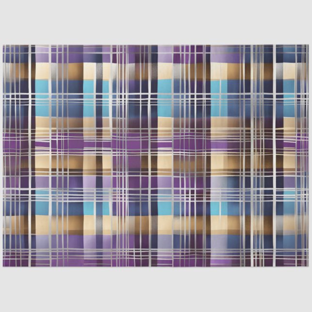 abstract plaid tissue paper (Front)