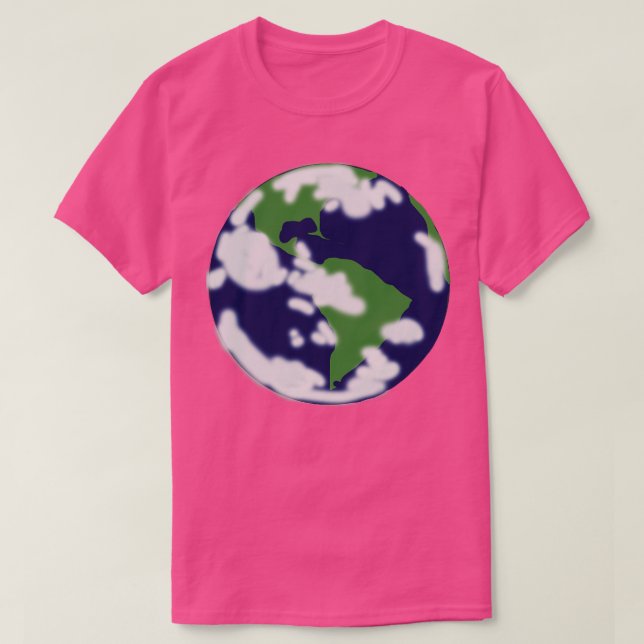 Abstract Planet Earth T-Shirt (Design Front)