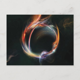 Abstract planet postcard
