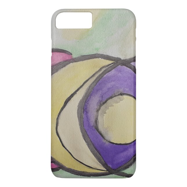 Abstract Planets iPhone Case (Back)