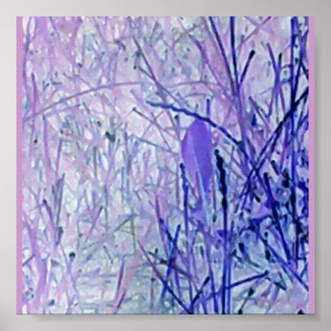 Abstract plants poster (Front)