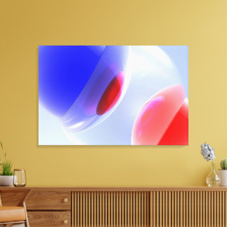 Abstract plastic attraction - Digital Art Canvas Print
