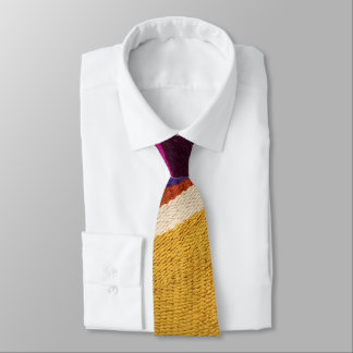 Abstract Plum Violet Salmon Boho Hills Neck Tie