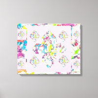 Abstract Plus Sign Carnation Art w/ Floating