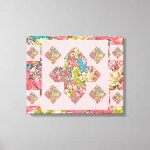 Abstract Plus Sign Carnation Canvas Art (Beauty)