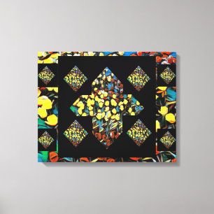 Abstract Plus Sign Tulip Canvas Art w/ Dreaming