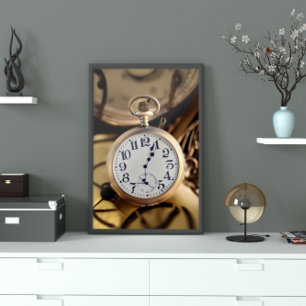 Abstract Pocket Watch Poster