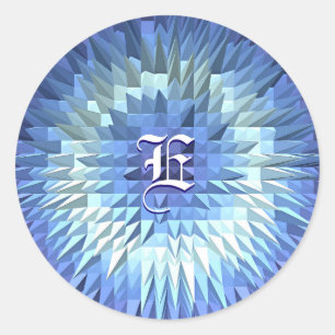 Abstract Poligonal Low Poly Classic Round Sticker