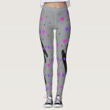 Abstract Polka Dot Leggings