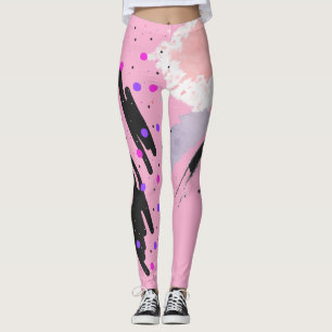 Abstract Polka Dot Leggings