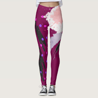 Abstract Polka Dot Leggings