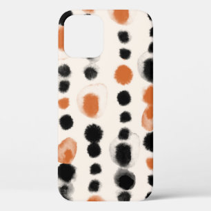 Abstract Polka Dots: Watercolor Geometry. iPhone 12 Case