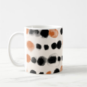 Abstract Polka Dots: Watercolor Geometry. Coffee Mug