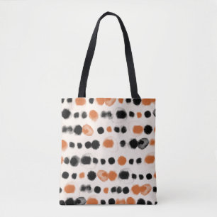 Abstract Polka Dots: Watercolor Geometry. Tote Bag