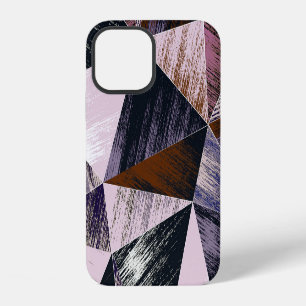 Abstract polygon pattern, colourful triangles. iPhone 12 case