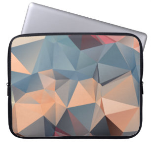 Abstract polygonal mosaic seamless pattern laptop sleeve