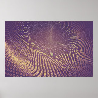 Abstract polygonal space low poly dark background poster