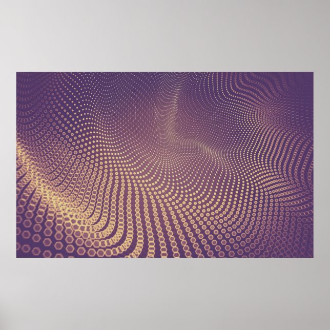 Abstract polygonal space low poly dark background  poster (Front)