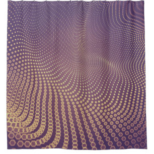 Abstract polygonal space low poly dark background shower curtain