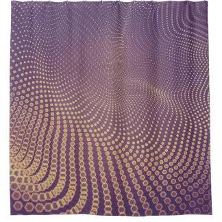 Abstract polygonal space low poly dark background shower curtain