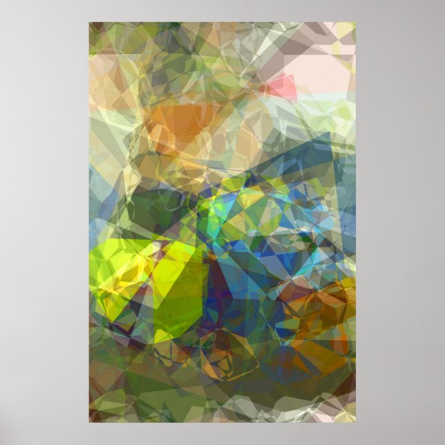 Abstract Polygons 224 Poster (Front)