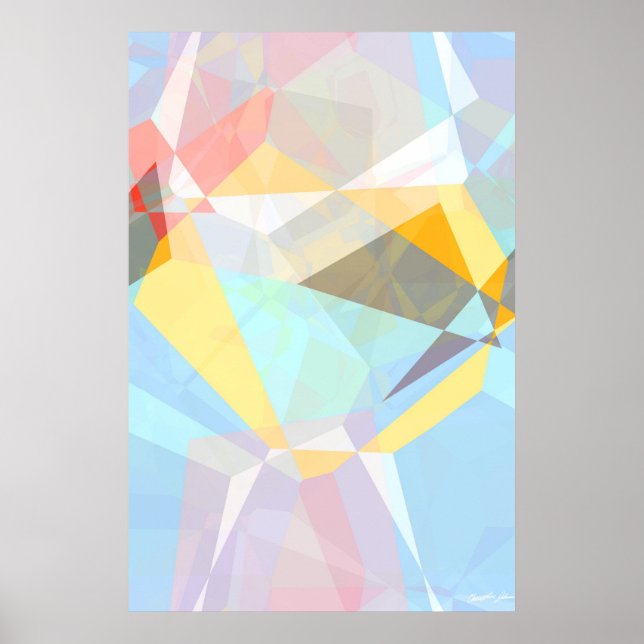 Abstract Polygons 29 Poster (Front)