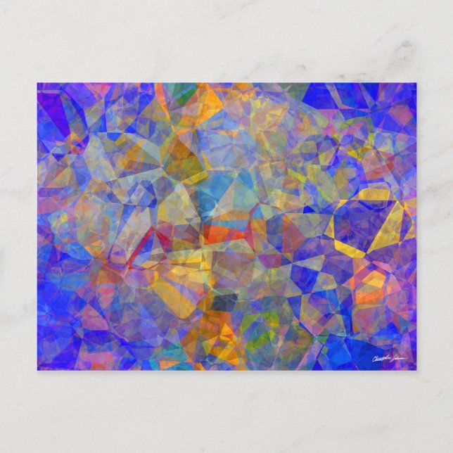 Abstract Polygons 36 Postcard (Front)