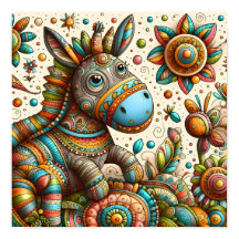 Abstract Pony Art For kids