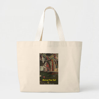 abstract pool hall large tote bag