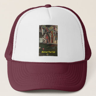 ABSTRACT POOL HALL TRUCKER HAT