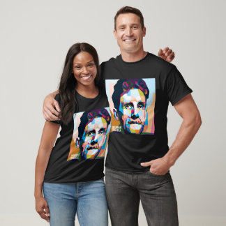 Abstract popart George Orwell In WPAP  T-Shirt