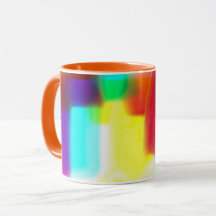 Abstract Popart Primary Rainbow Classic Mug, 11 oz