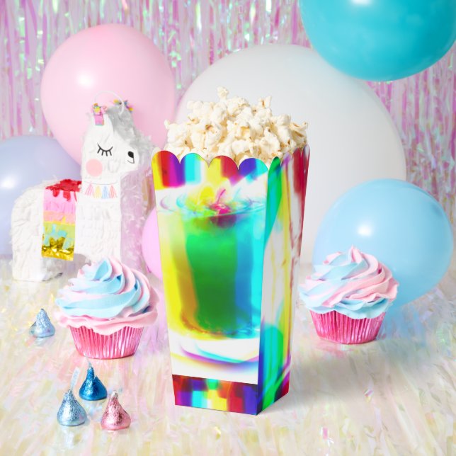 Abstract Popart Primary Rainbow Drink Favour Box (Party)