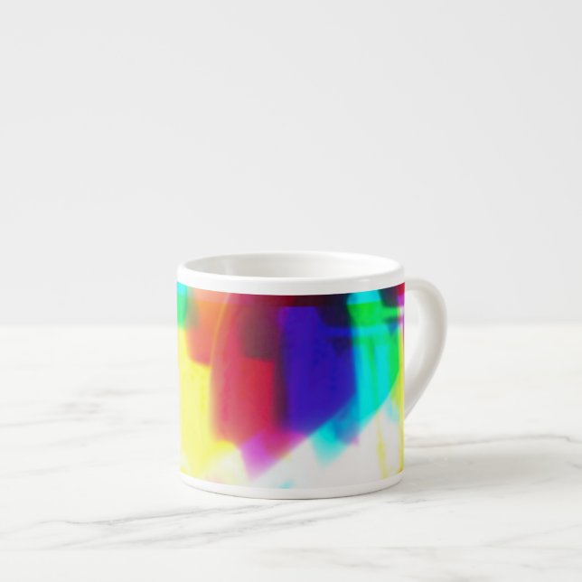 Abstract Popart Primary Rainbow  Speciality Mug (Front Right)