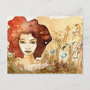 Abstract portrait 3 postcard