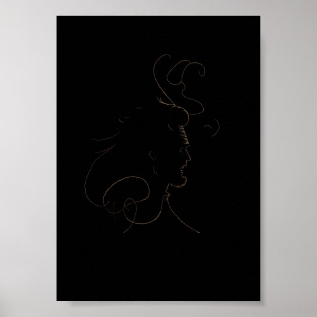 Abstract portrait A4 Poster (Front)