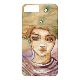 Abstract portrait and pretty woman iPhone 8 plus/7 plus case