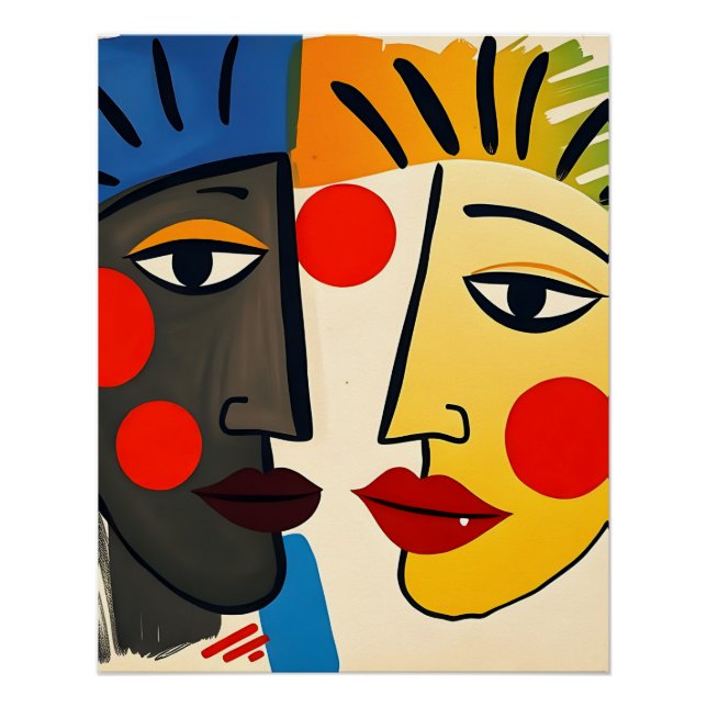 Abstract Portrait Art  Poster (Front)