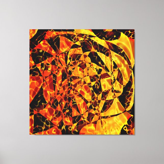 Abstract Portrait Canvas Print (Front)