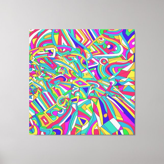 Abstract Portrait Canvas Print (Front)
