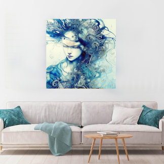 abstract portrait canvas print