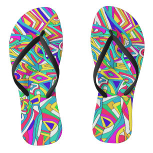 Abstract Portrait Jandals